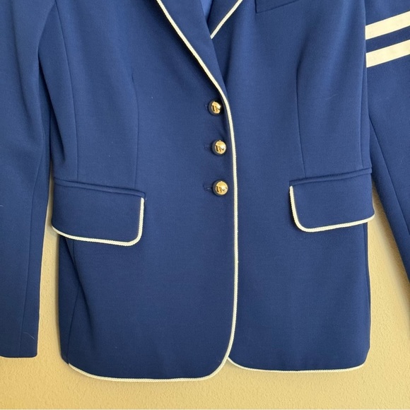 PINKO Made in Italy Blue Jacket Blazer Luxury Designer Size 38 / US 2 - Picture 5 of 16